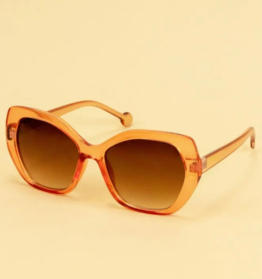 Powder Design Limited Edition  Brianna Apricot Sunglasses