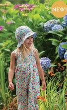 Load image into Gallery viewer, Frugi Chambray Reversible Chambray and Soft Flowers Hat  Sale
