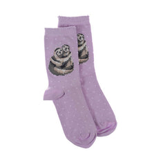 Load image into Gallery viewer, Wrendale Purple Sloth Socks with Gift Bag
