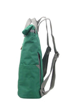 Load image into Gallery viewer, Roka Finchley Sustainable ( Canvas) Medium Emerald Backpack
